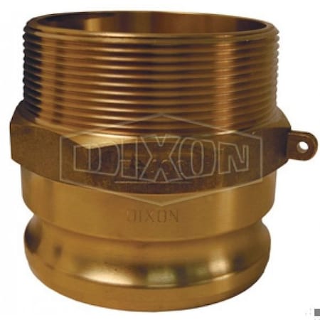 Dixon Global Type F Cam and Groove Adapter, 2 in, Male Adapter x MNPT, Brass, Domestic G200-F-BR
